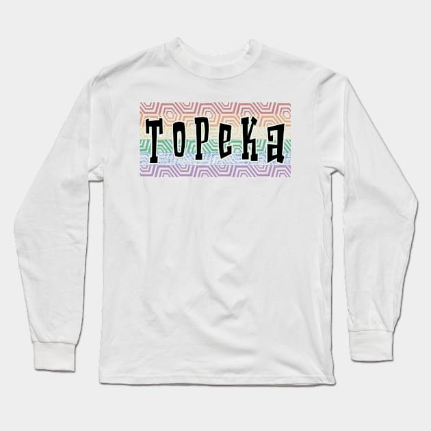 LGBTQ PATTERN AMERICA TOPEKA Long Sleeve T-Shirt by Zodiac BeMac